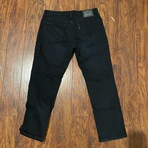 Levi’s 541 Athletic jeans. Black stretch denim
